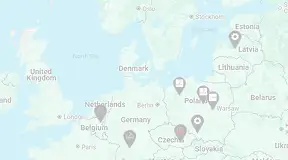 Map showing offers locations